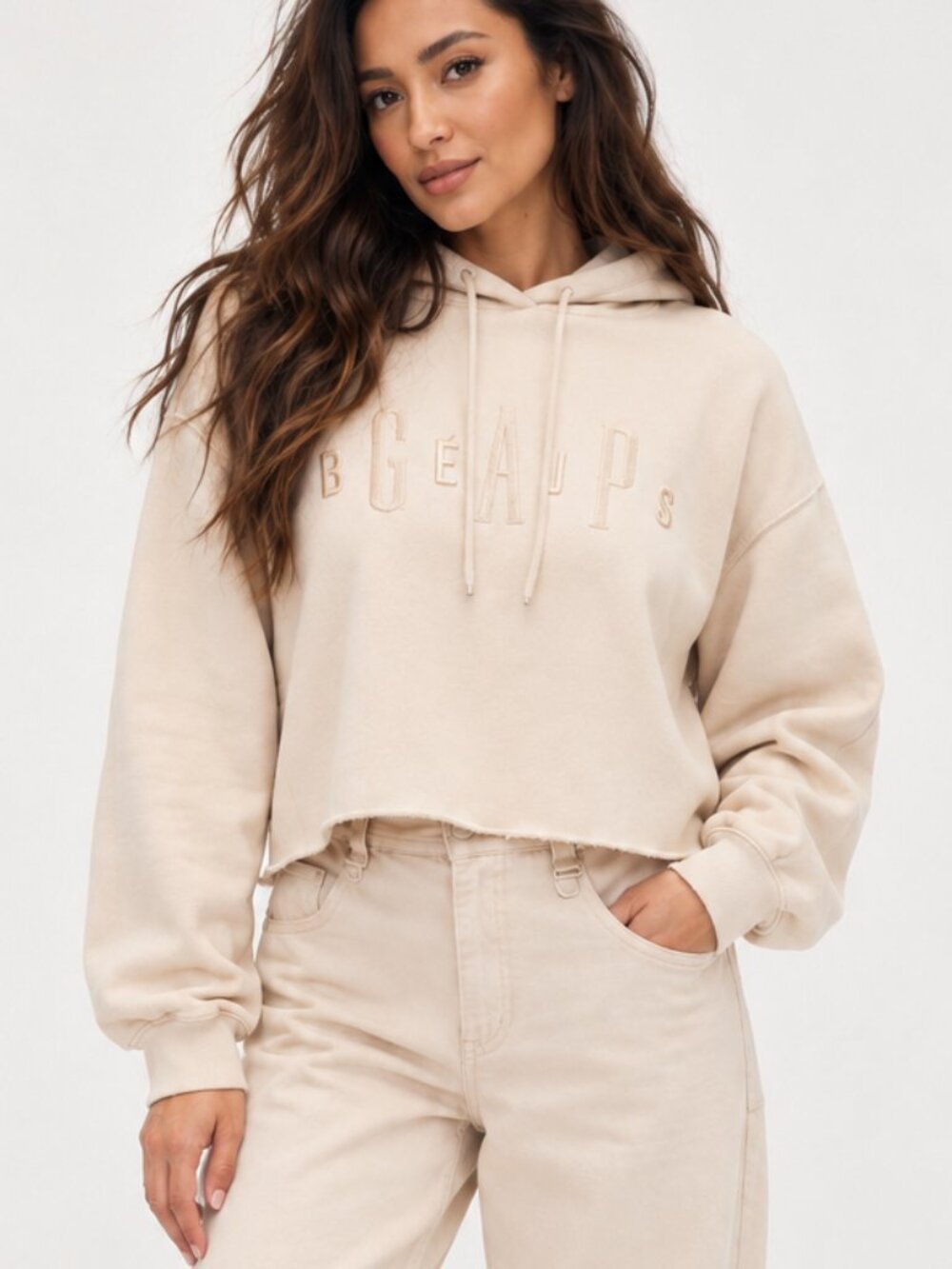 Gap x BEIS Oversized Crop Hoodie NWT